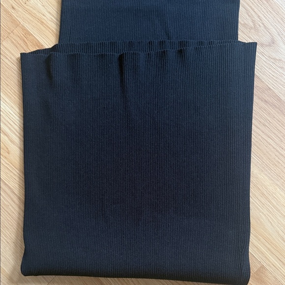 Modern Citizen Maxi Dress Ribbed Knit Criss Cross straps Black Size Small - Picture 6 of 6